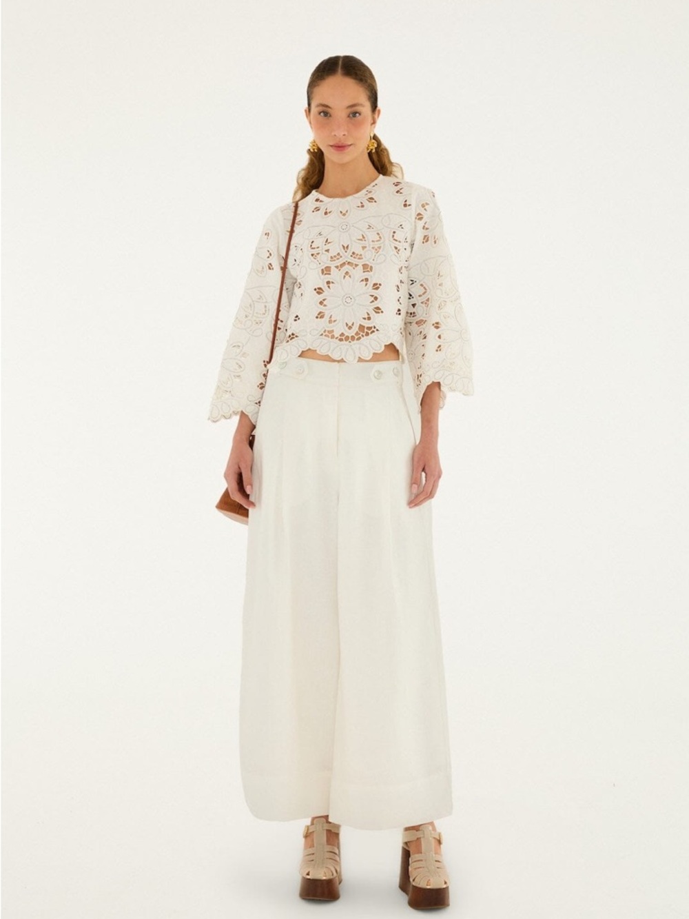 FARM Rio Off-White High Waisted Euroflax
Premium Linen Pants Sz XS